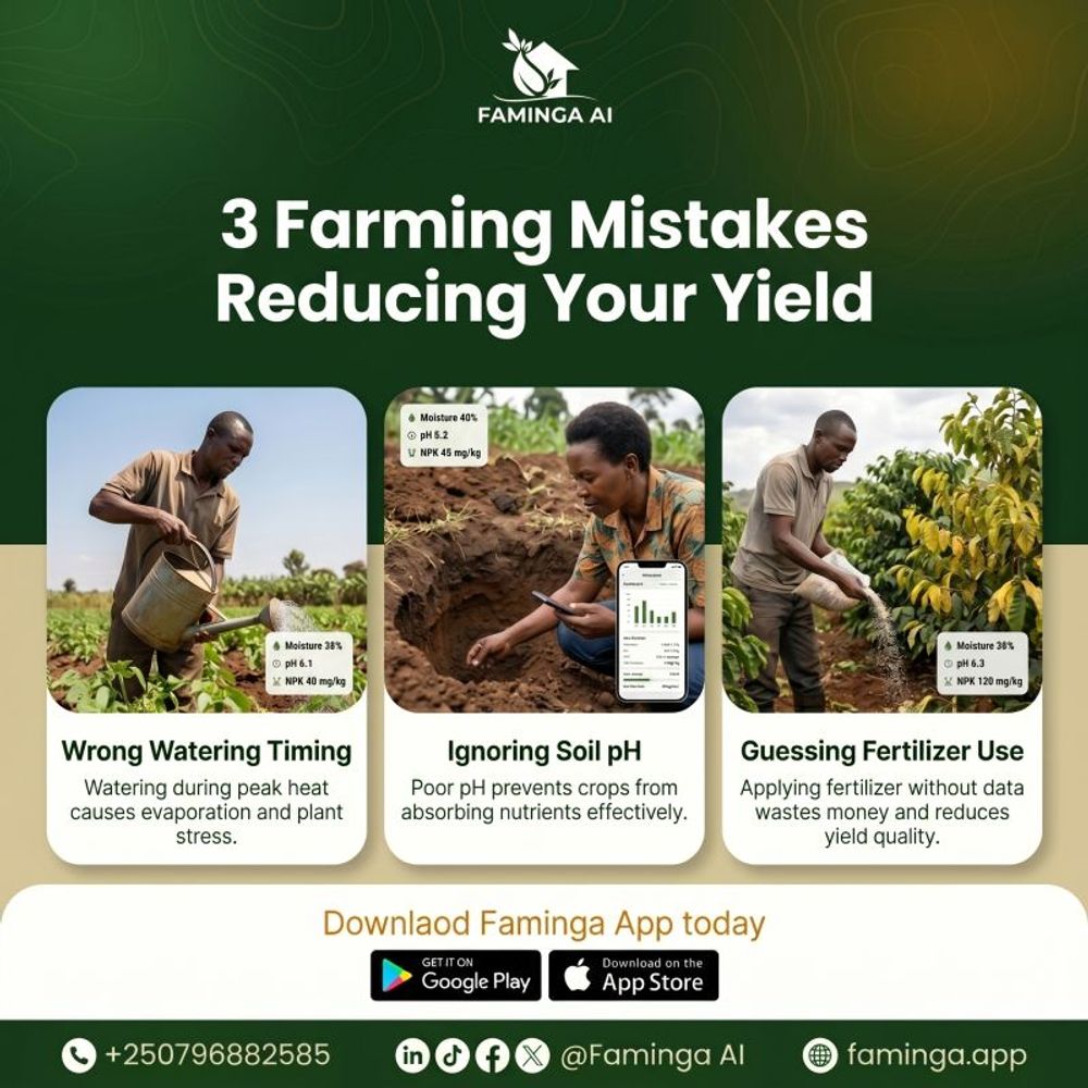 3 common mistakes reducing crop performance for many farmers across Africa-Faminga