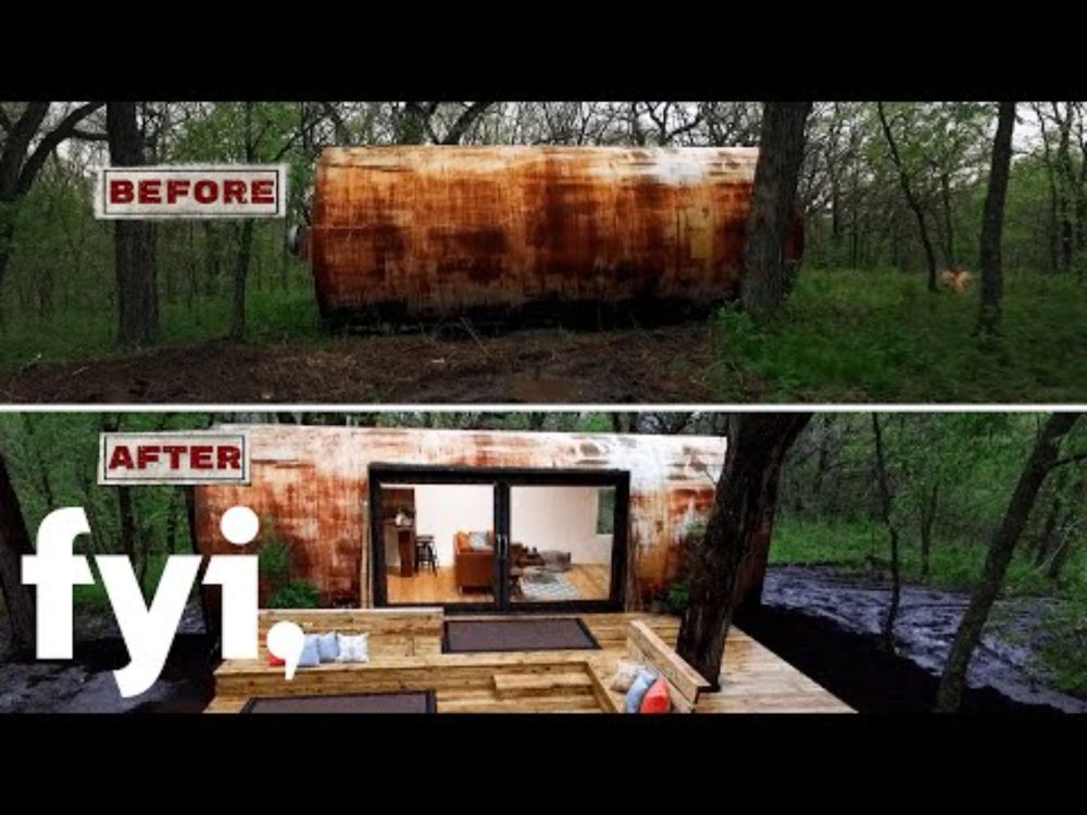 Recycled Glass Windows for Storage Tank Home - You Can't Turn That Into a House (S1, E1)