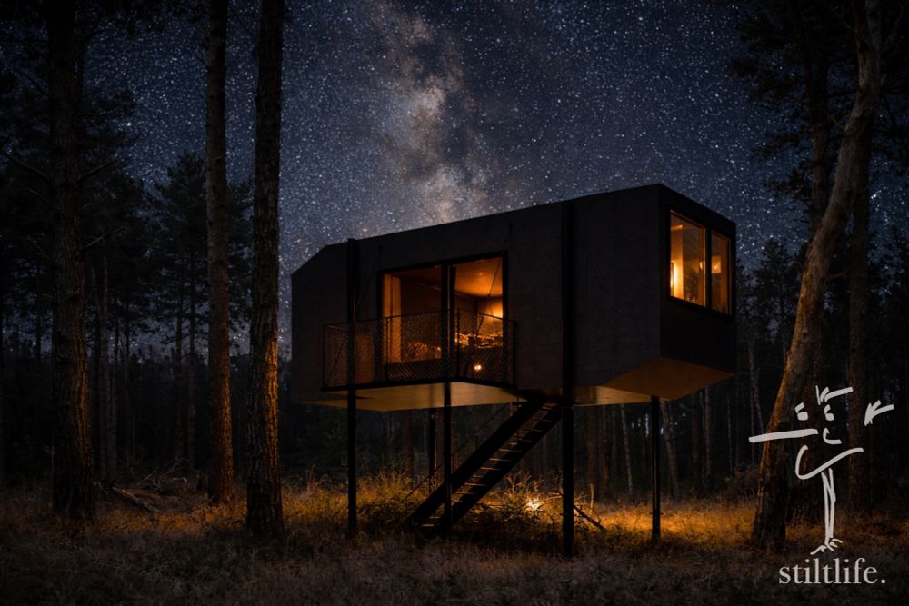 the stilt house underneath the Milky Way
Foto: Stiltlife GmbH & Co. KG
