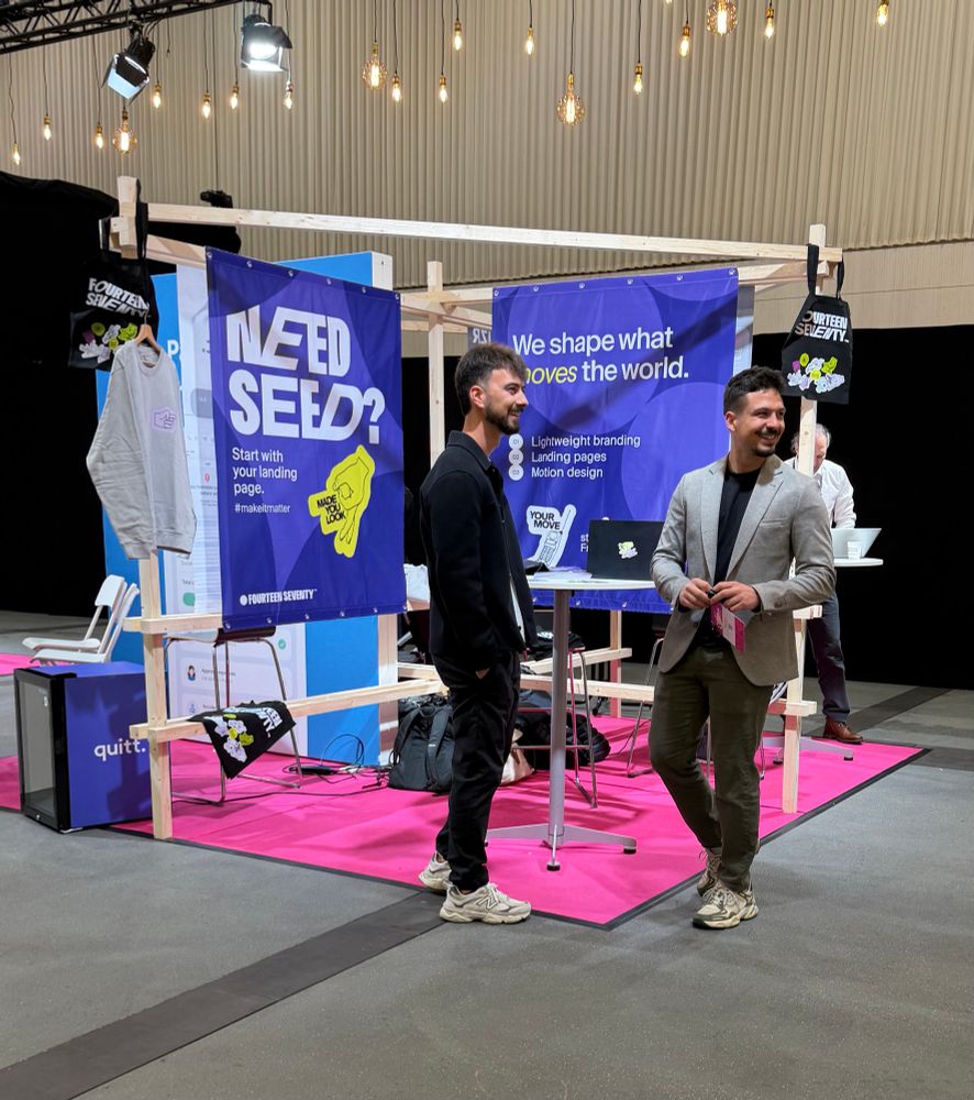 1470™ creative studio’s booth at START Summit 2026. 1470™ is part of Aras™ Digital Products, an AI implementation and digital products design and development company based in the US with offices in Croatia. 