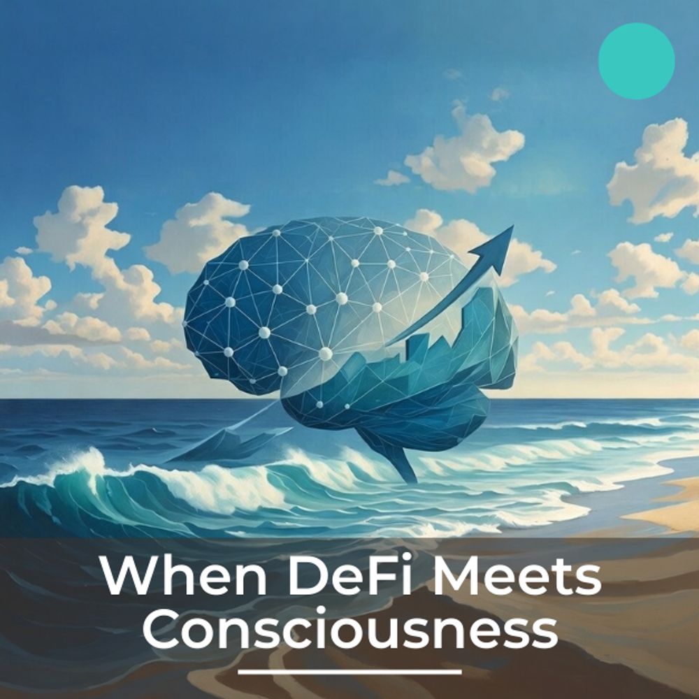 When DeFi Meets Consciousness at the beach :)