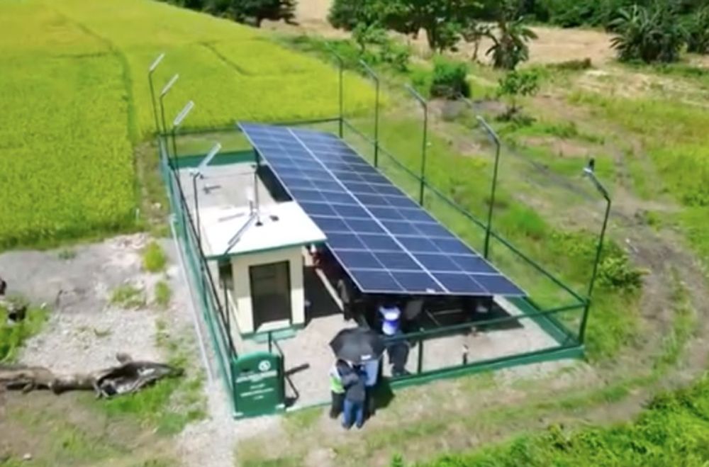 Solar-powered irrigation system in North Luzon, Philippines