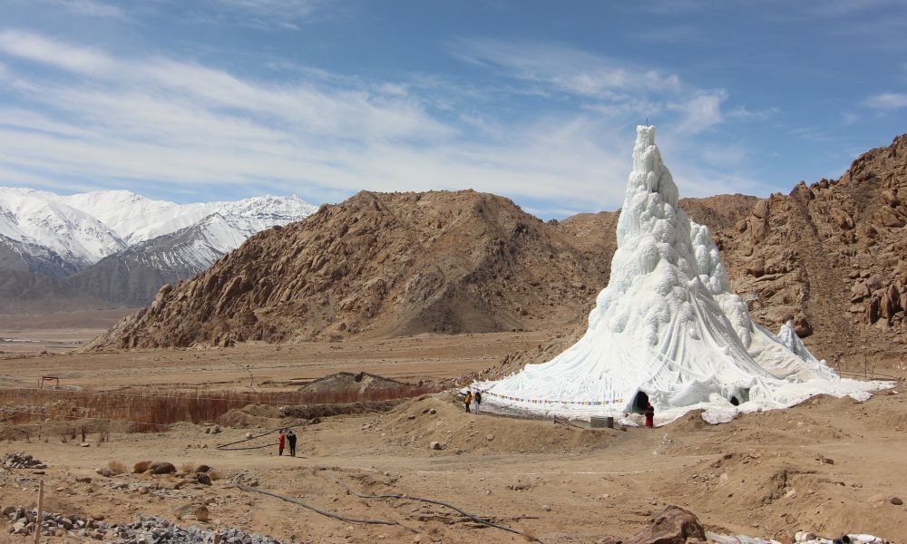 The Ice Stupas of Ladakh, India