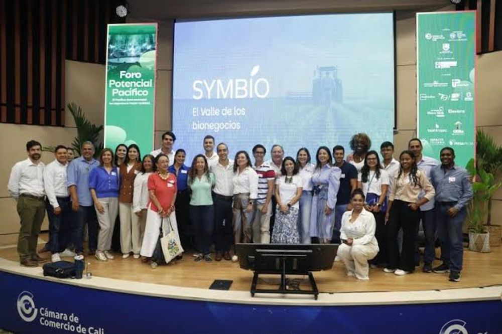Members of the Symbio business hub, a 50-member hub devoted to bioeconomy in the Valle del Cauca region, western Colombia. Its work was recognized by the UN´s CEPAL (Economic Commission for Latin America and the Caribbean) in July 2026, alongside 10 other bioeconomy initiatives. 